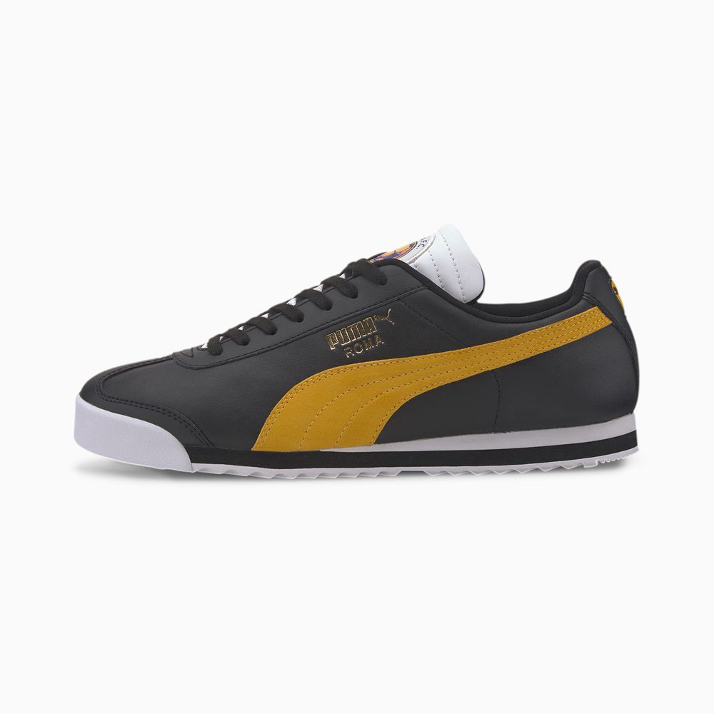 Puma Roma Classic PUMA FC Férfi Sportcipő - Fekete/Arany ( Hungary - OARZY2650 )